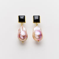 Delia Pink Pearls Earrings