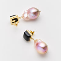 Delia Pink Pearls Earrings