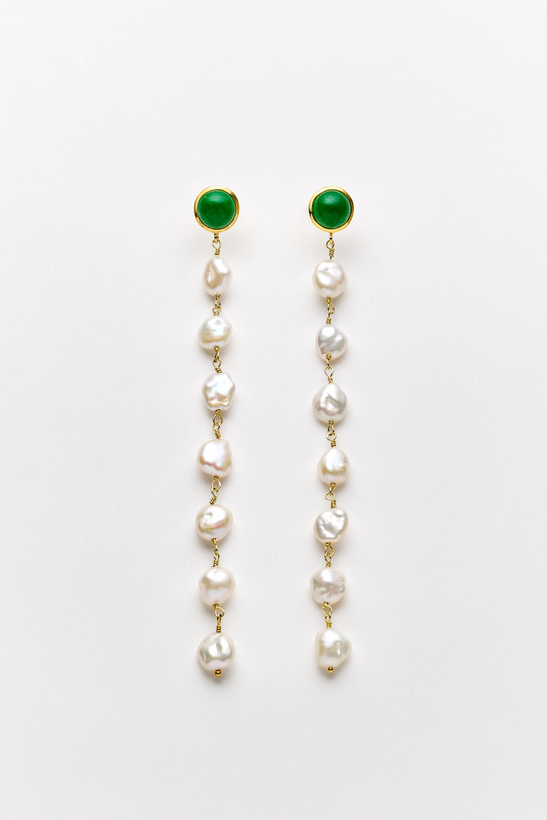 Elga Jade Pearl Earrings