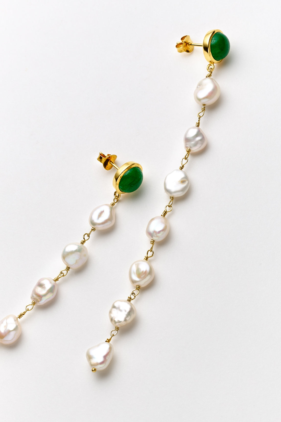 Elga Jade Pearl Earrings