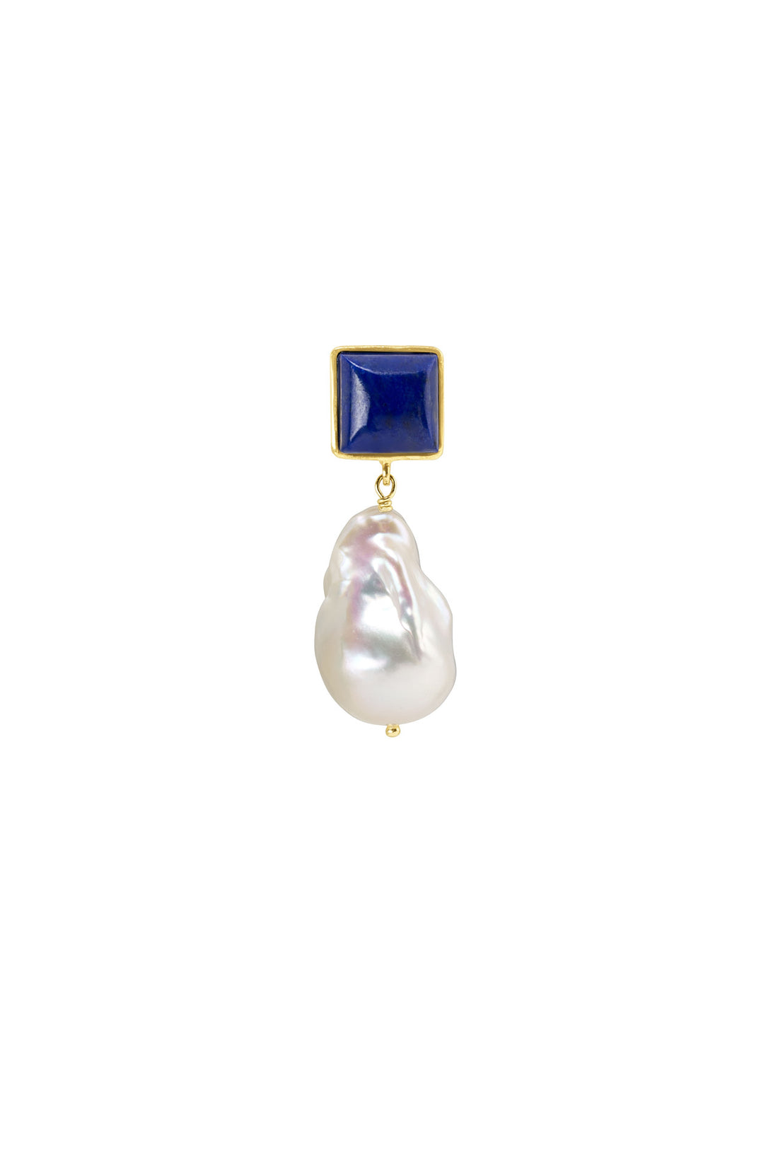 Pearl Earring Lapislazuli