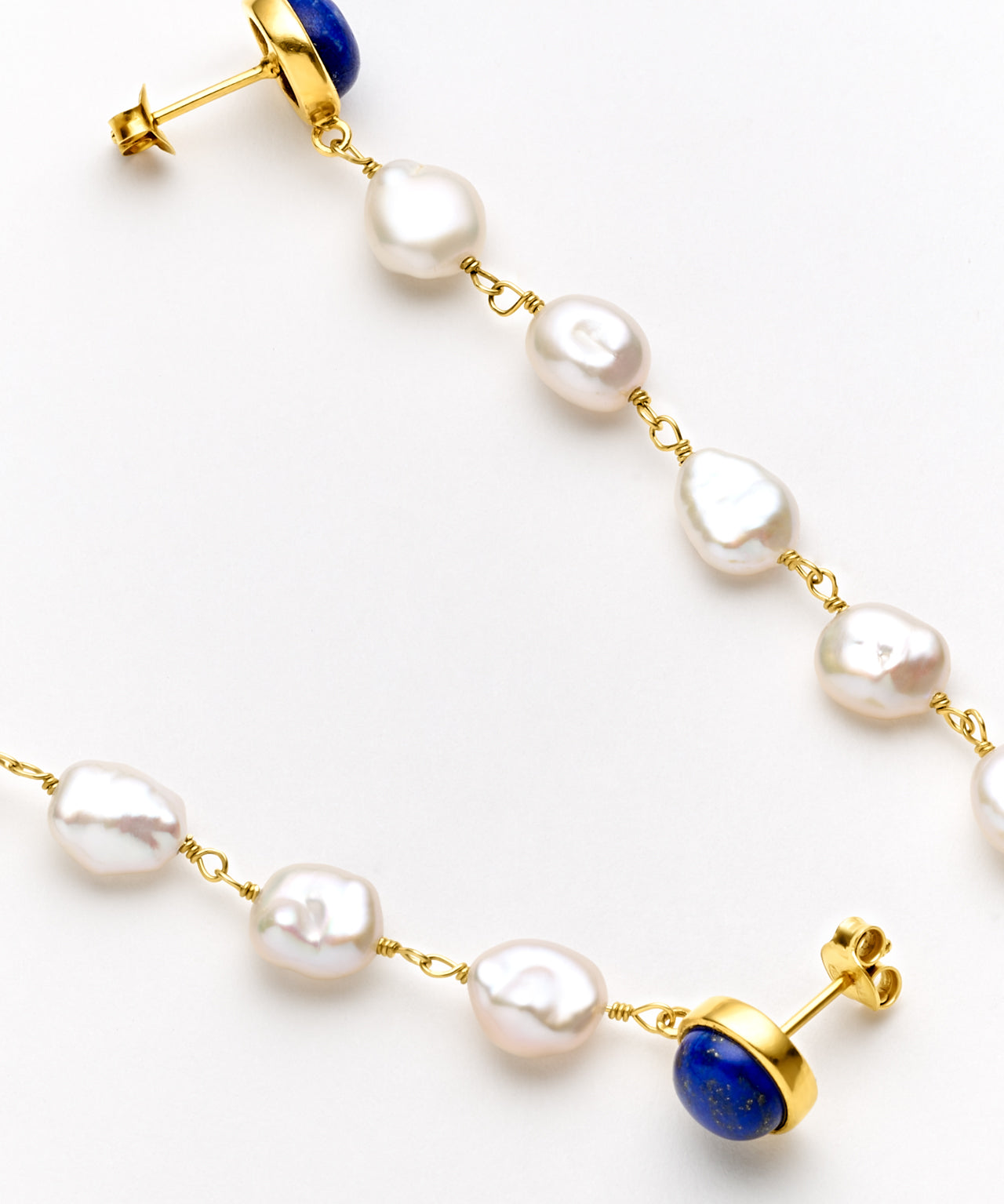 Daria Lapis Pearl Earrings
