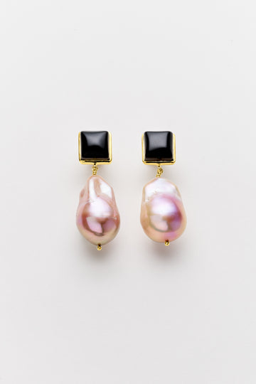 Delia Pink Pearls Earrings