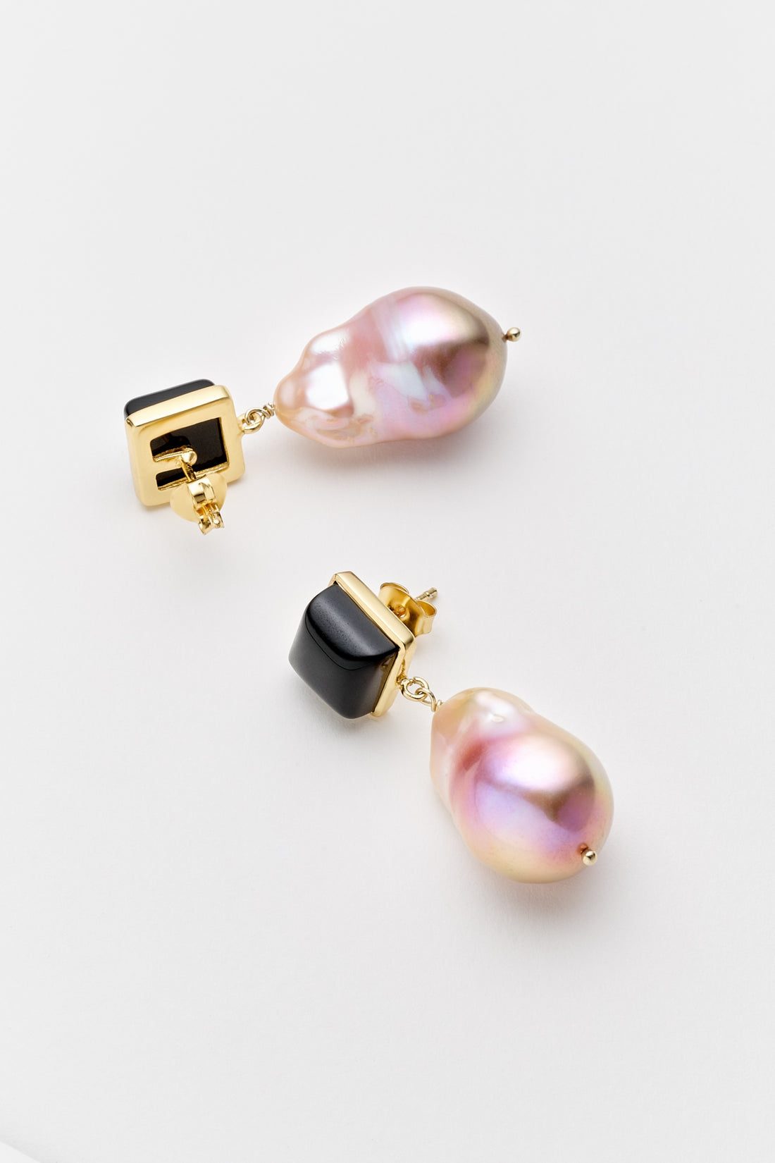 Delia Pink Pearls Earrings