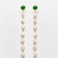 Elga Jade Pearl Earrings