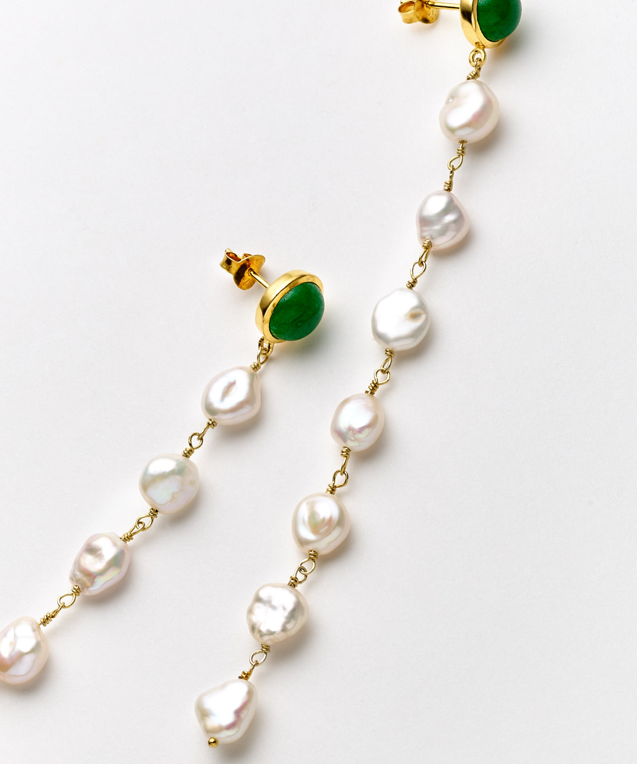 Elga Jade Pearl Earrings