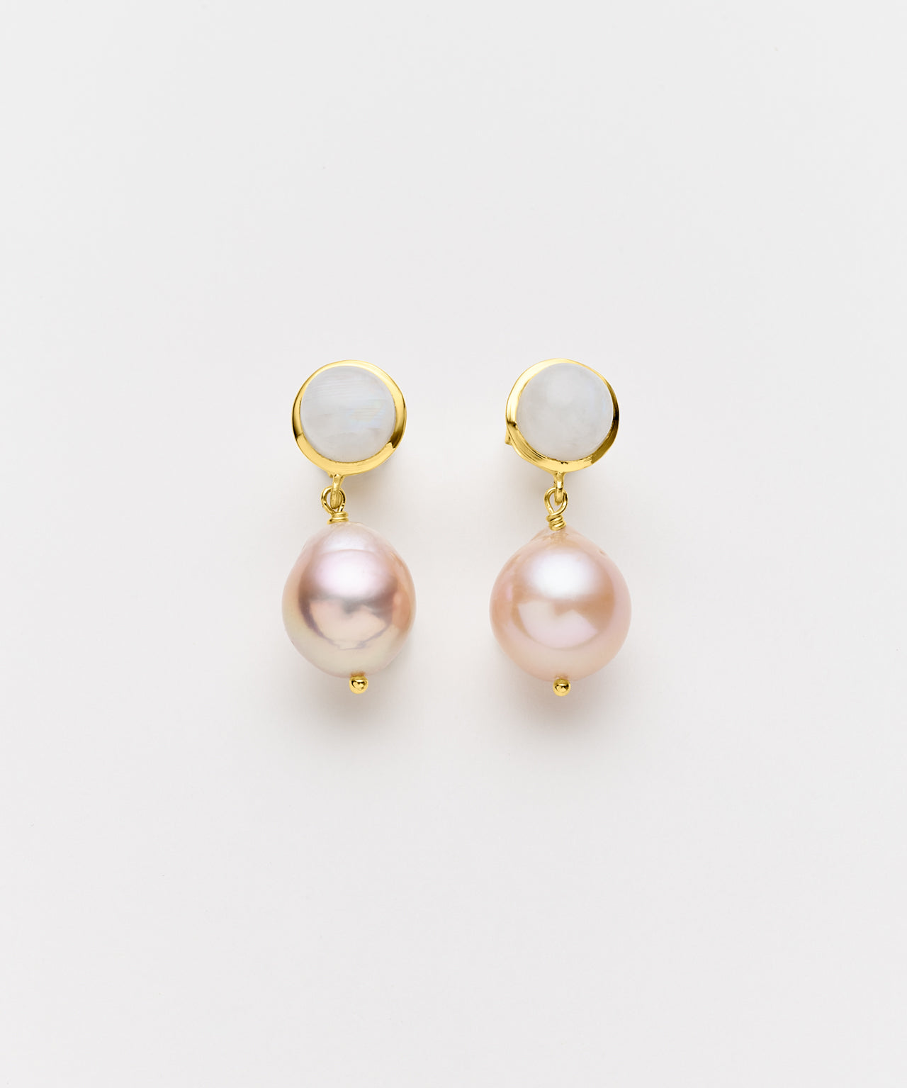 Judit Pink Pearls with Moonstone