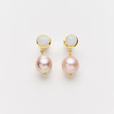 Judit Pink Pearls with Moonstone
