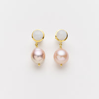 Judit Pink Pearls with Moonstone
