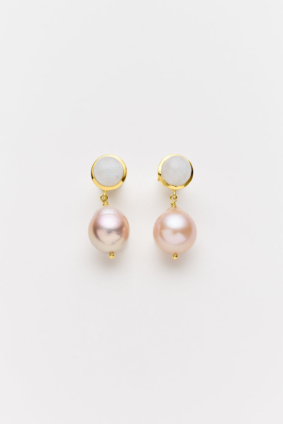 Judit Pink Pearls with Moonstone