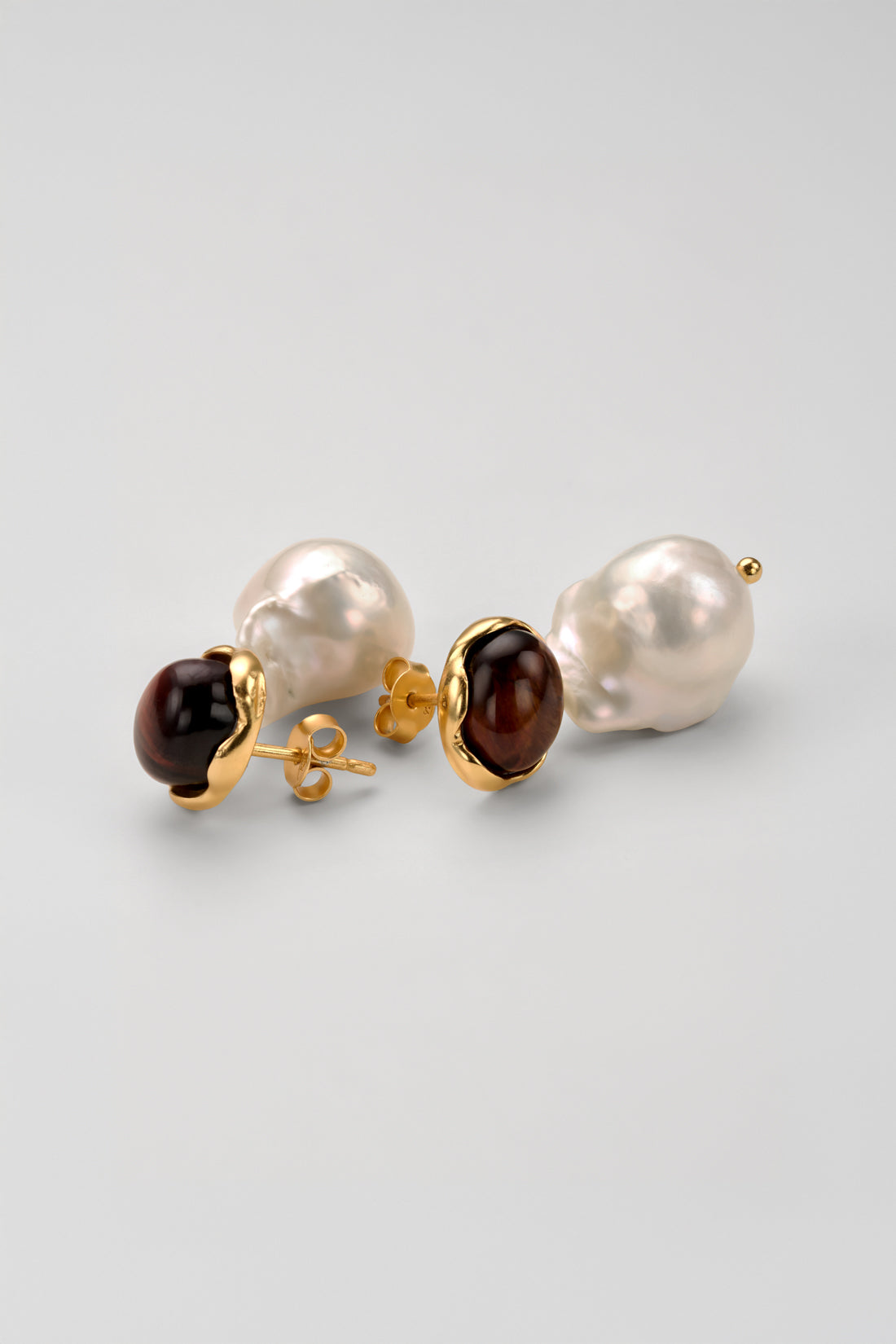 Stella Gemstone Pearl Earrings