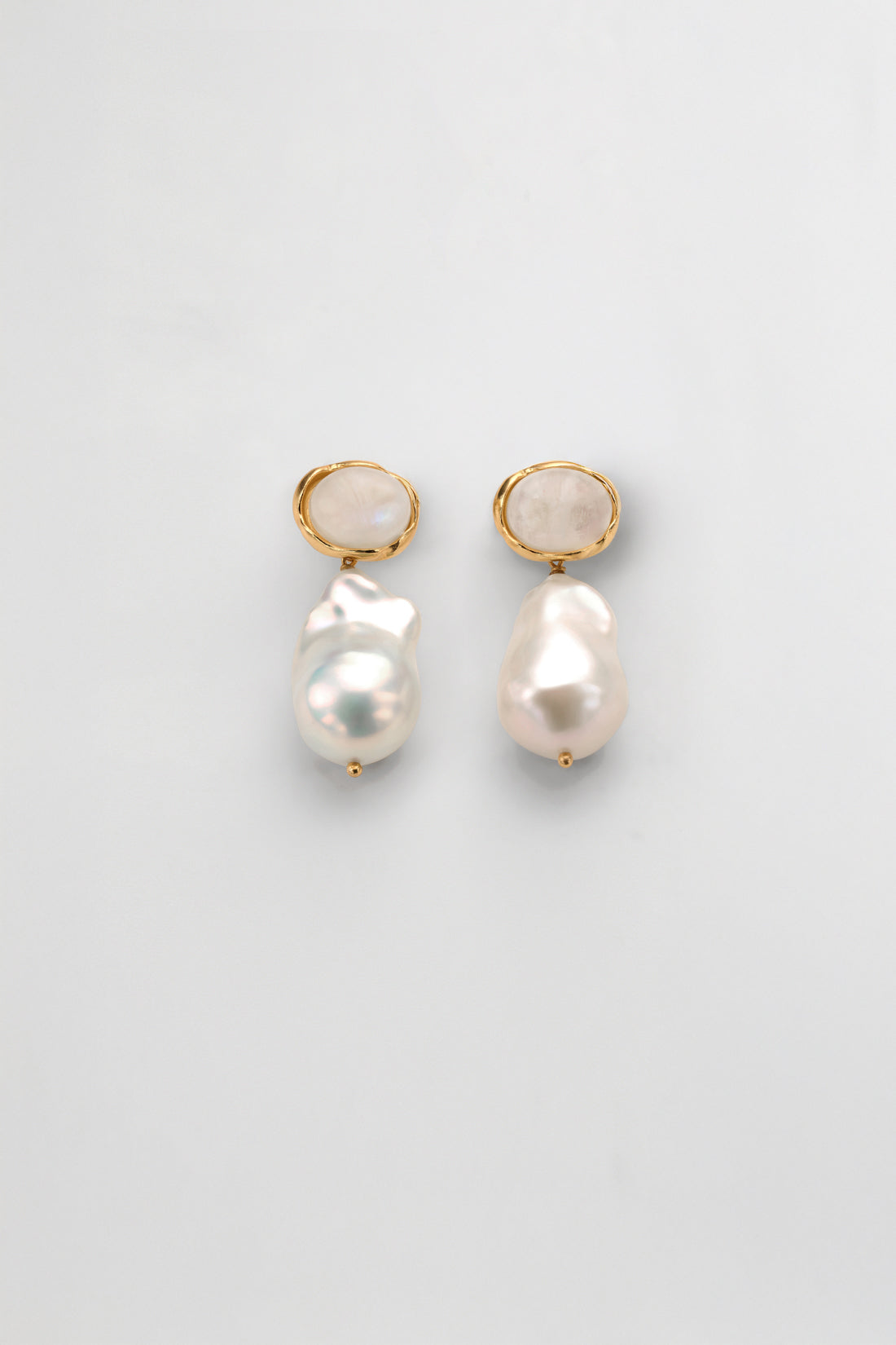 Stella Gemstone Pearl Earrings