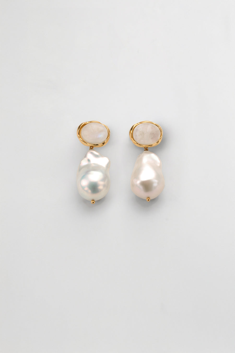 Stella Gemstone Pearl Earrings