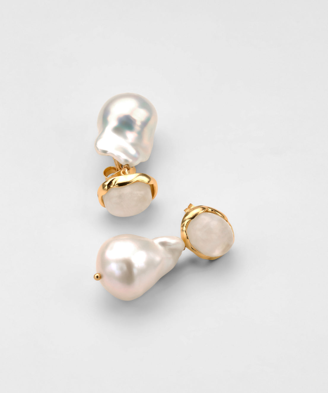 Stella Gemstone Pearl Earrings