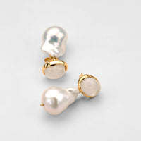 Stella Gemstone Pearl Earrings