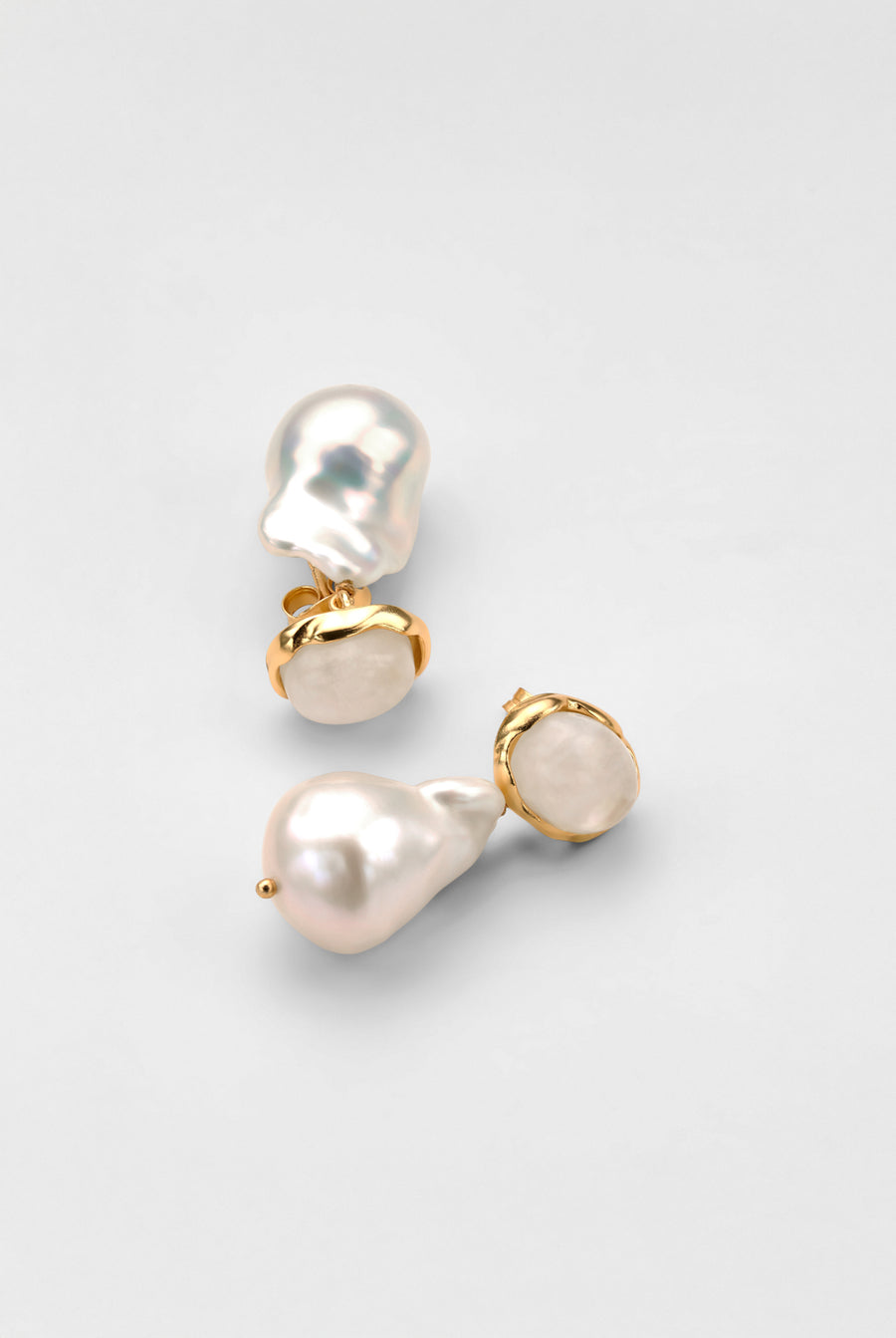 Stella Gemstone Pearl Earrings