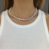 Chalcedony Two stories Necklace