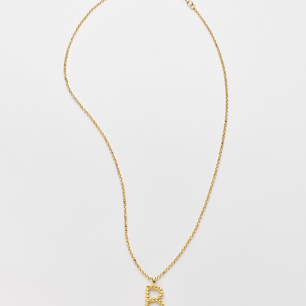 Small Initial Pendant Necklace