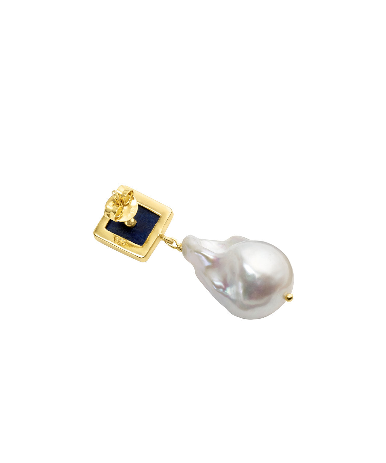 Pearl Earring Lapislazuli