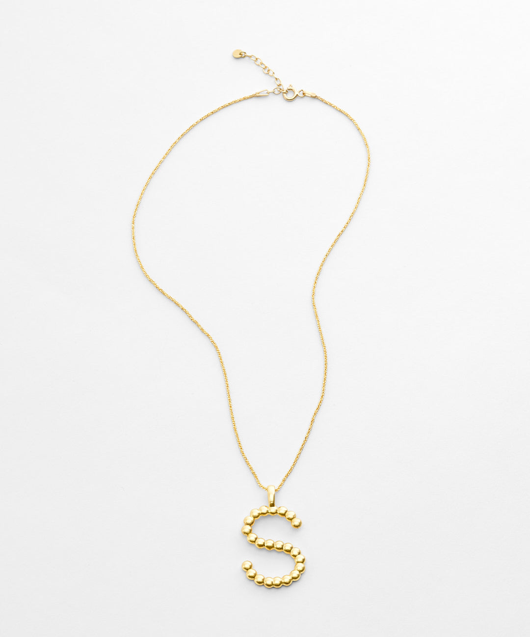 Large Initial pendant chain Necklace