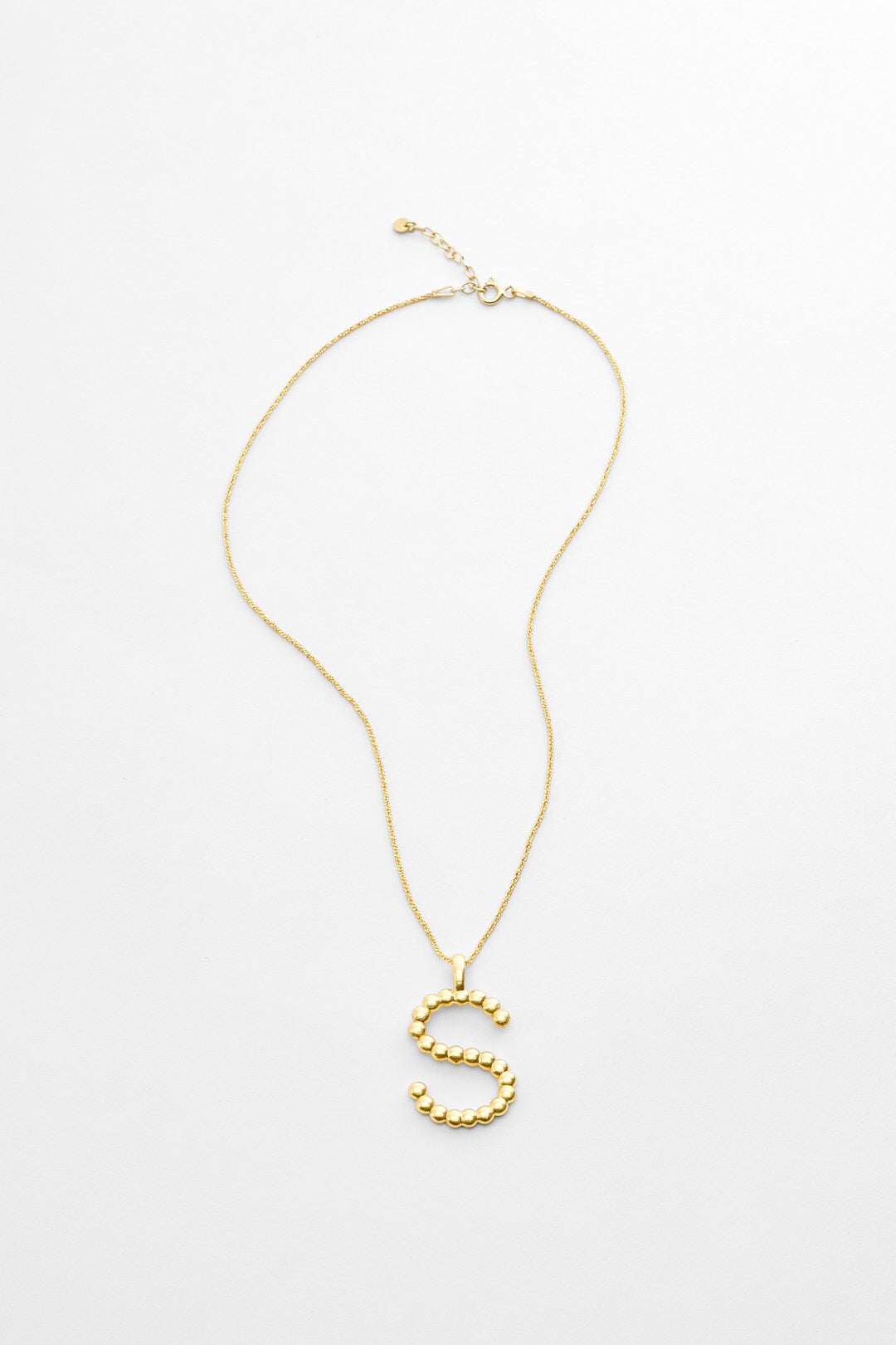 Large Initial pendant chain Necklace