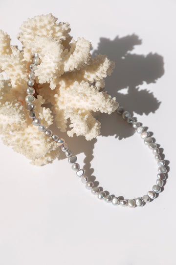 Grey Pearls Necklace