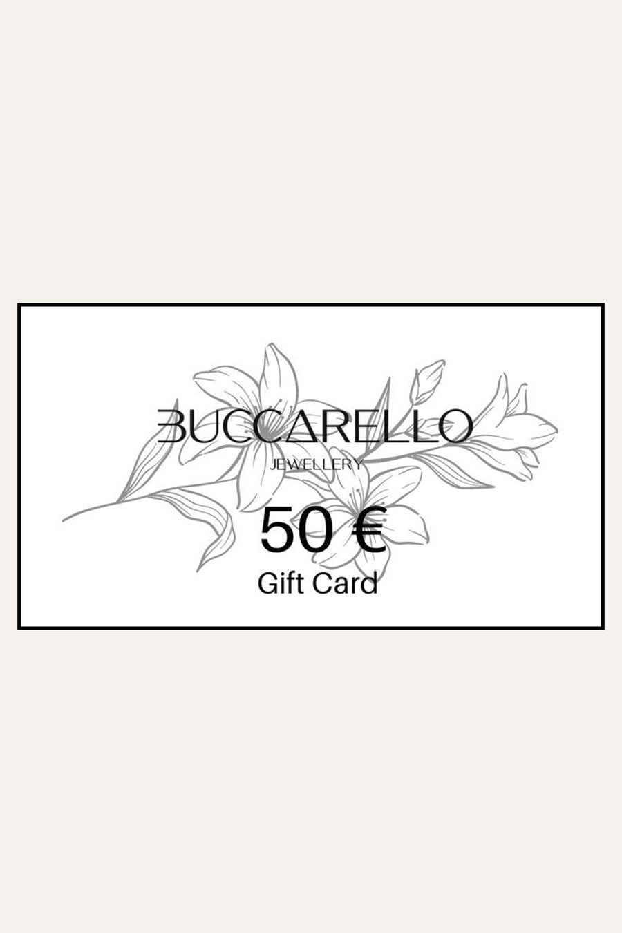 Buccarello Jewellery Gift Card