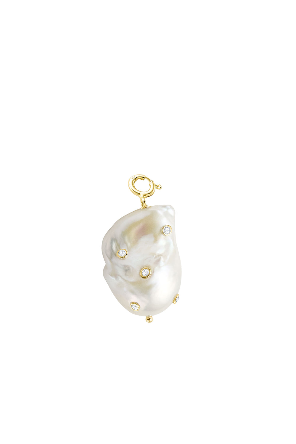 Pearl pendant with set Zircons